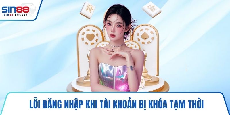 Lỗi đăng nhập khi tài khoản bị khóa tạm thời
